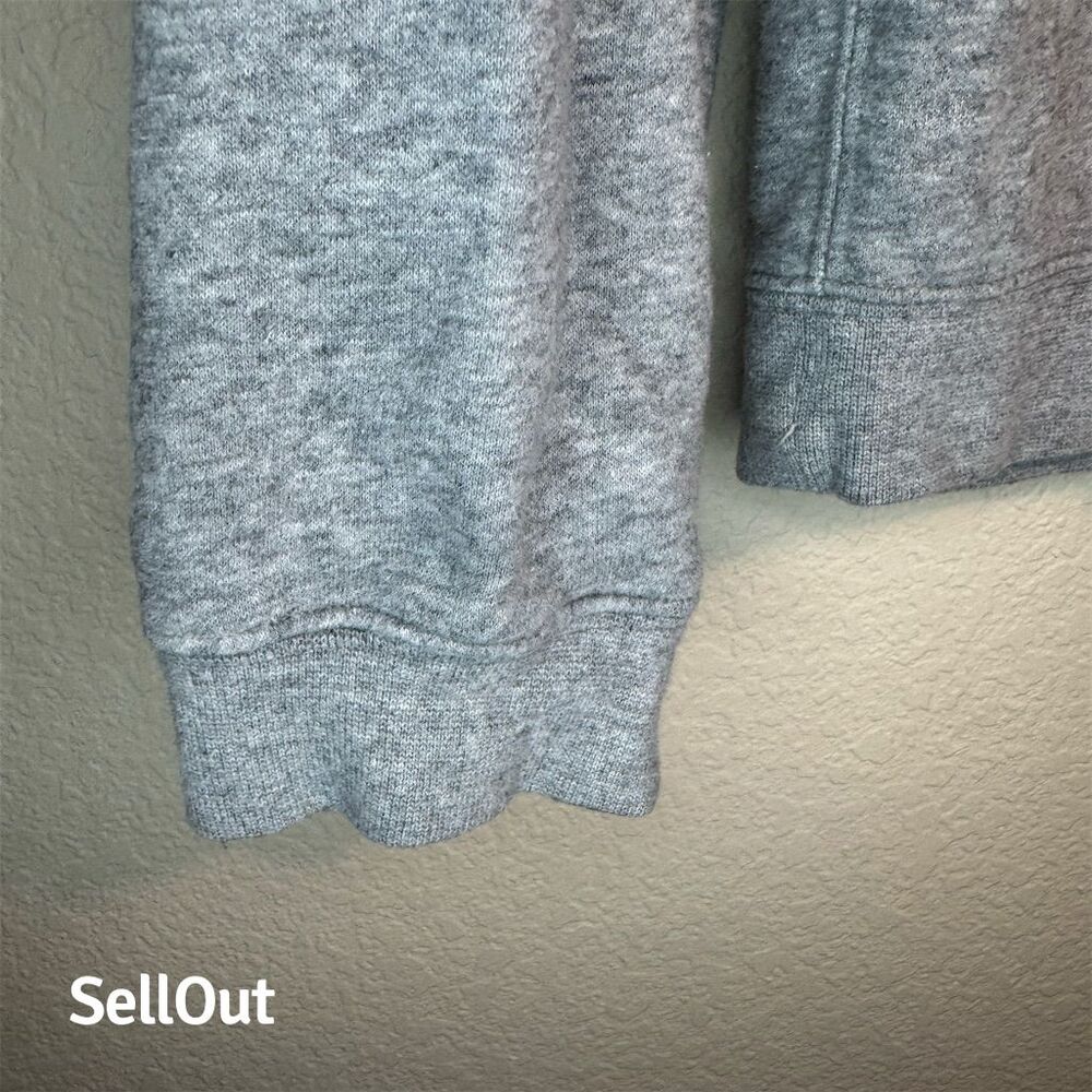 Nike Just Do It Crew Neck Sweatshirt Mens Small Gray Long Sleeve Pullover - Picture 4 of 5